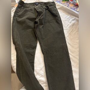 Men's Olive Green Cords J Crew